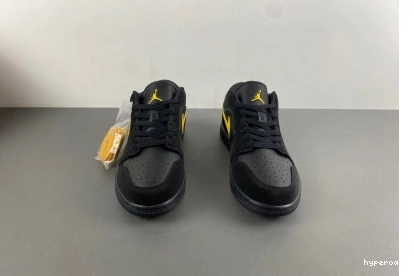 Hyperoad Low University 'Black Jordan Air Gold' 1 1125